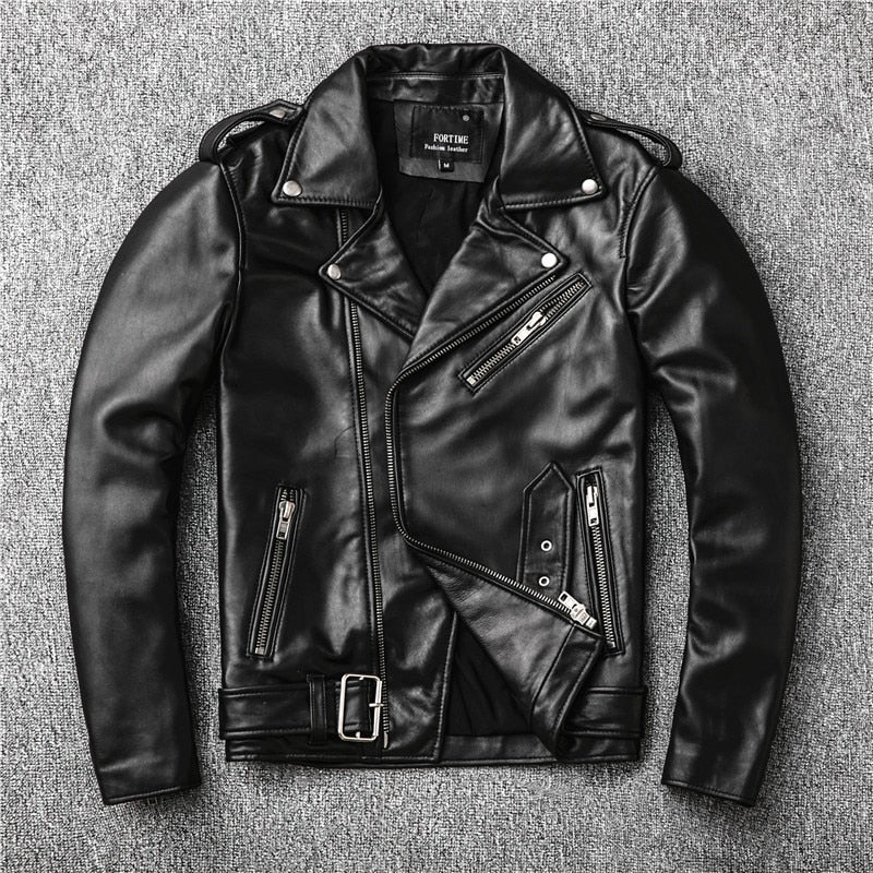 Men's Authentic Genuine Leather Biker Jacket