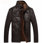 Mountainskin Men's Faux Leather Jacket