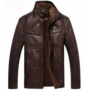 Mountainskin Men's Faux Leather Jacket