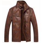 Mountainskin Men's Faux Leather Jacket